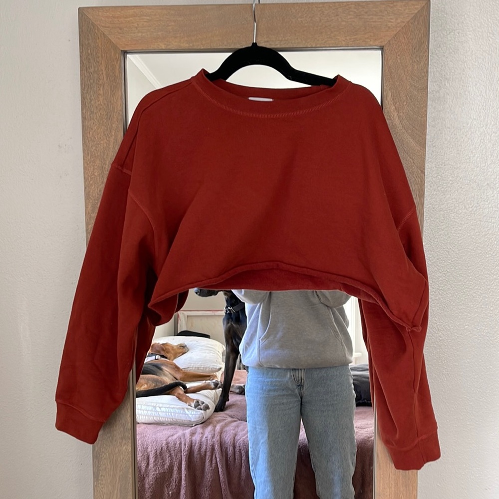 Size L We Wore What Cropped Sweatshirt